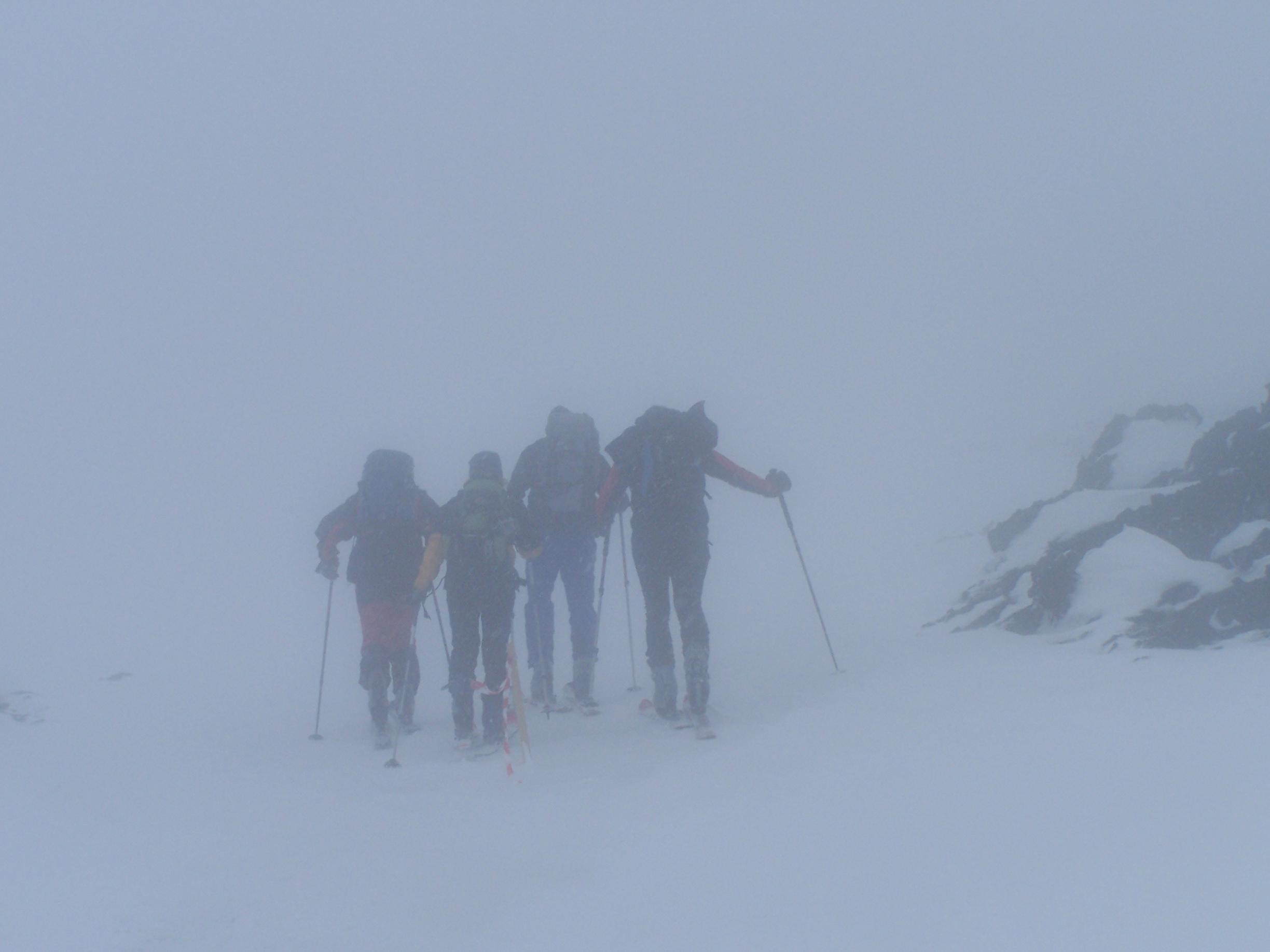 Sull''Etna con gli sci: il cratere